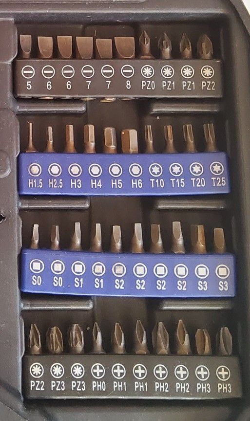 Juego destornilladores precisión WorkPro