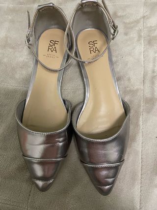 Tacones plateados