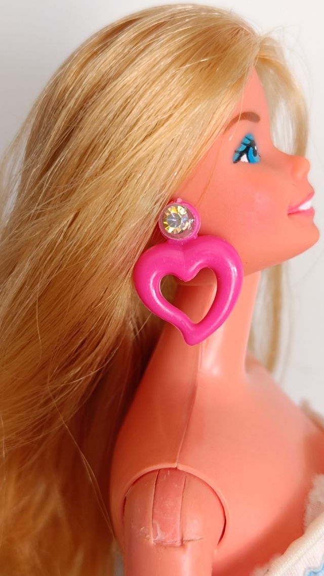 Lote 7 pendientes y anillo barbie