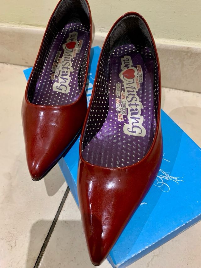 Zapatos mujer granate