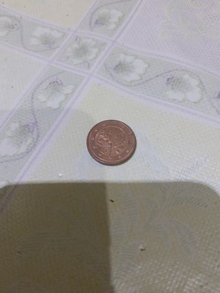 Moneda de 1 céntimo de euro D 2002 Alemania