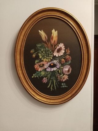Quadro floral antigo