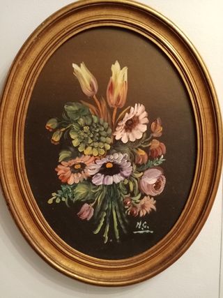 Quadro floral antigo