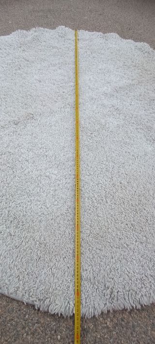 Sala de estar redonda, alfombra