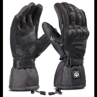 Guantes motorista con calefactor color negro nuevo