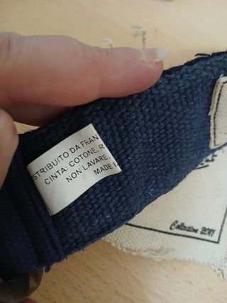 Cintura ricamata vintage blu