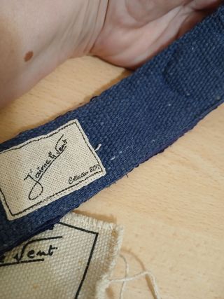 Cintura ricamata vintage blu
