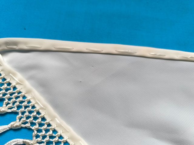 Scialle bianco beige