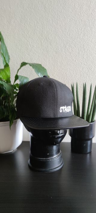 Boné Snapback Preto Cabedal