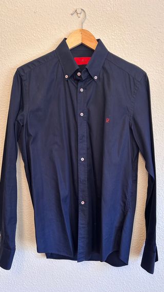Camisa Carolina Herrera azul marino