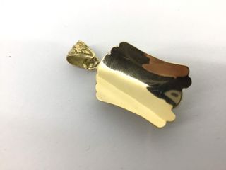 colgante oro 18k con piedra con circonita
