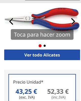 Alicates Knipex 200mm - Planos