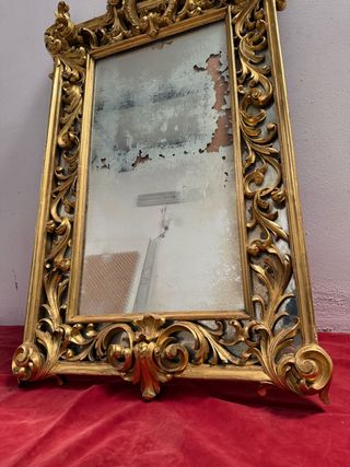 Fantástico espejo rococó Francés,