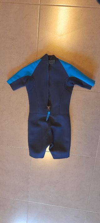 Traje neopreno corto niño talla 8 olaian