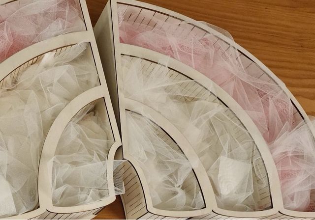 Portaconfetti o caramelle Arcobaleno battesimo