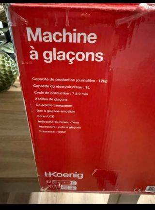 Máquina de hielo marca Hkoenig