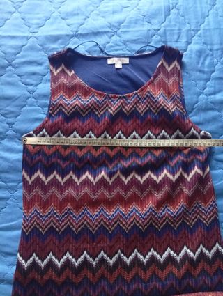 Vestito lungo multicolor in poliestere