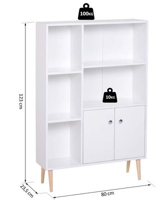 Estantería nórdica con armario NUEVO