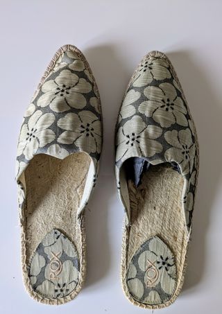 Sabot Rox seta beige/grigio n.42