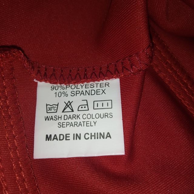 Gonna rossa elasticizzata, Elva First, taglia S