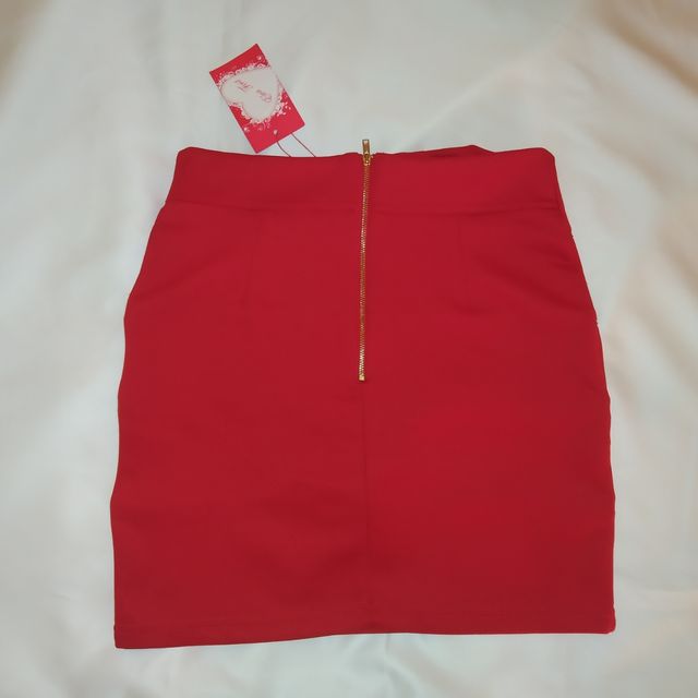 Gonna rossa elasticizzata, Elva First, taglia S