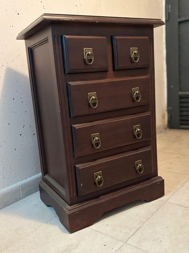 Mueble de madera estilo vintage 5 cajones