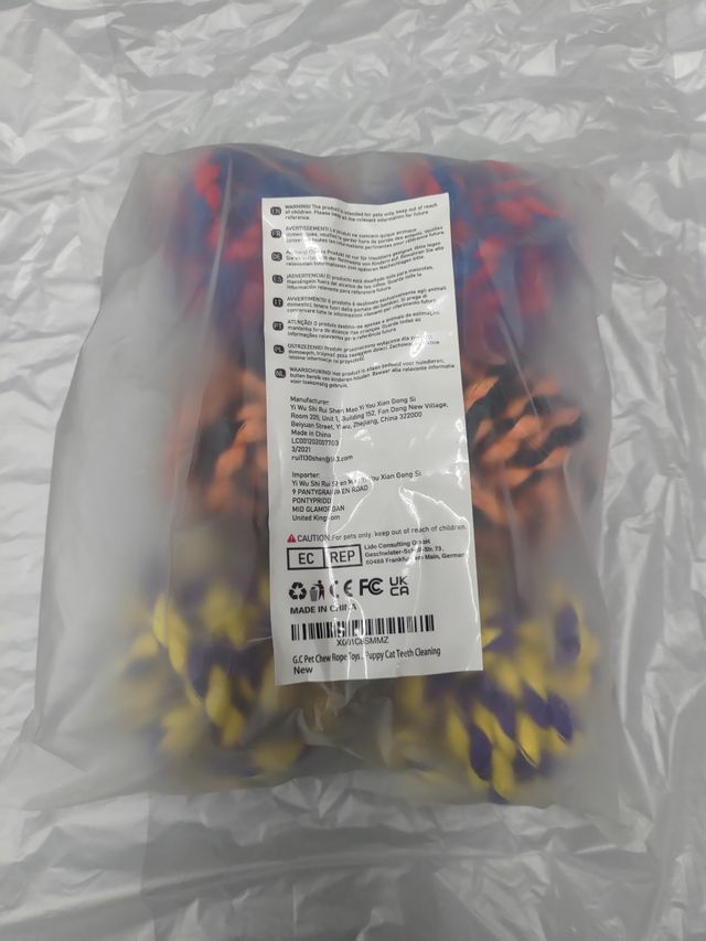 🆕 Juguetes masticables de cuerda para perros