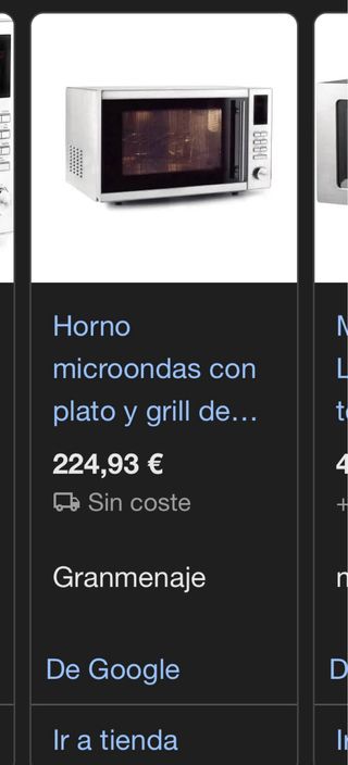 Horno microondas profesional hostelería + Grill