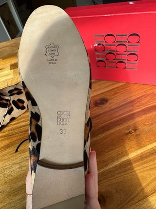 Zapatos botines de piel animal print Carolina Herrera 37