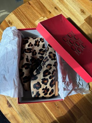 Zapatos botines de piel animal print Carolina Herrera 37