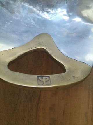 Bandeja metal David Marshall - Plateada