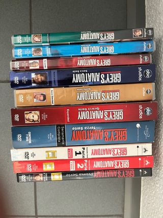 Dvd greys anatomy 1 al 9