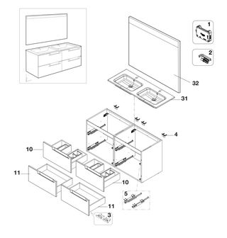Mueble de baño Roca Pack Aleyda