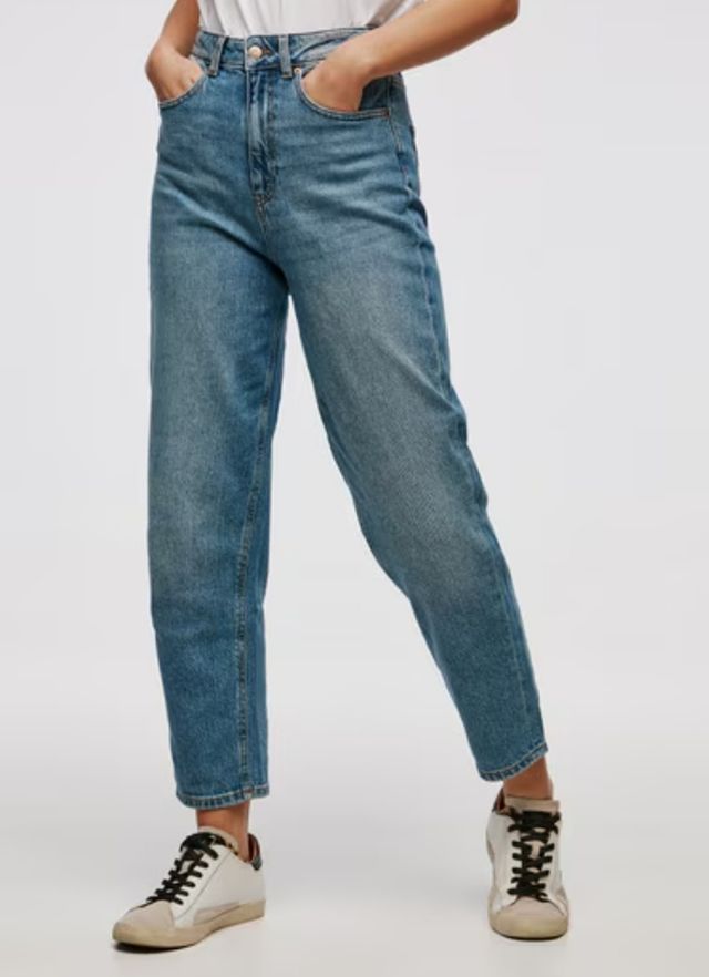 Jeans Wide Leg tiro alto