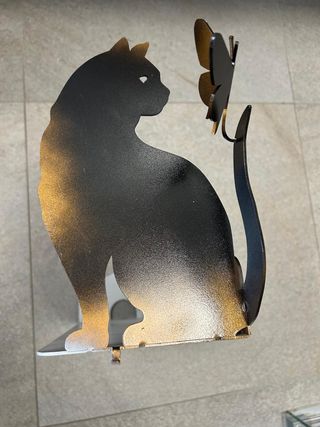 Mensola da muro per libri,gatto farfalla per bimbi
