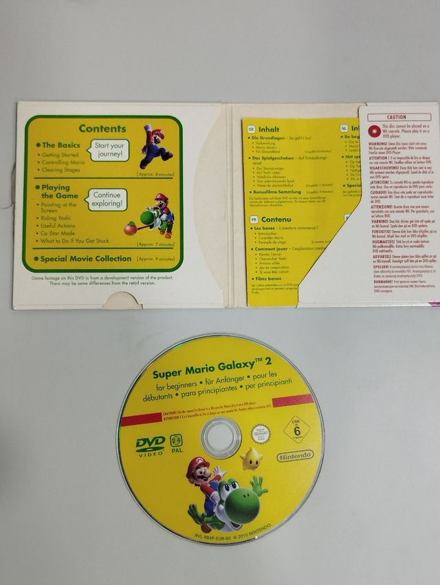 Super Mario Galaxy 2 DVD guía