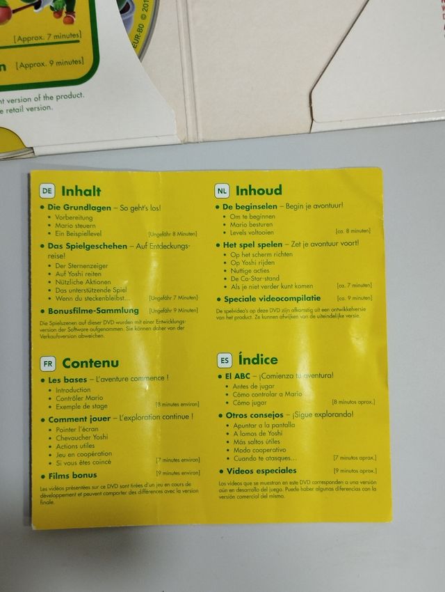 Super Mario Galaxy 2 DVD guía