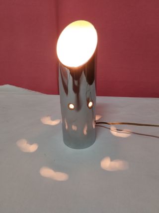 Lampada da tavolo anni 70 design cromata