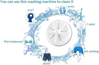 Mini Lavadora Ultrasónica Portátil