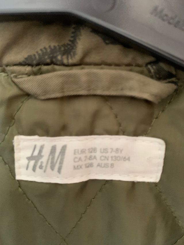 Cazadora niño HM dinosaurio talla 7-8