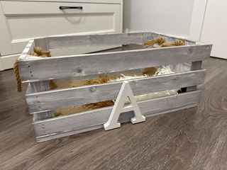 Caja Decorativa Madera Gris