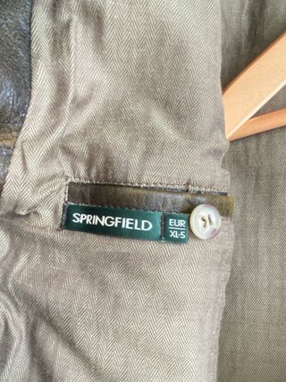 Chaqueta cuero marrón vintage