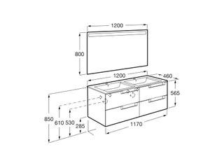Mueble de baño Roca Pack Aleyda
