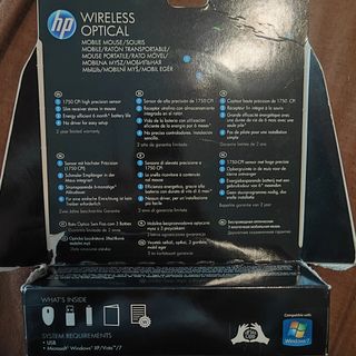 Mouse óptico inalámbrico HP