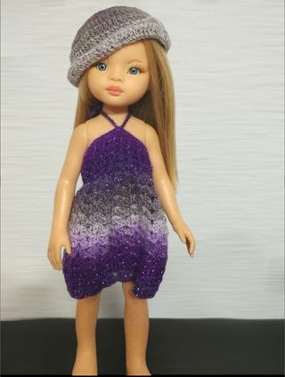 Vestido para muñeca Paola reina