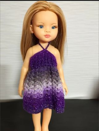 Vestido para muñeca Paola reina