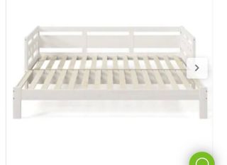 Cama nido enrolllable blanca 90x190cm -madera