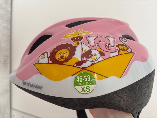 Casco bici niña BTWIN XS rosa