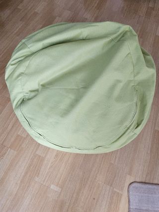 Puff verde con relleno