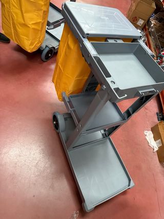 Carro limpieza industrial robusto